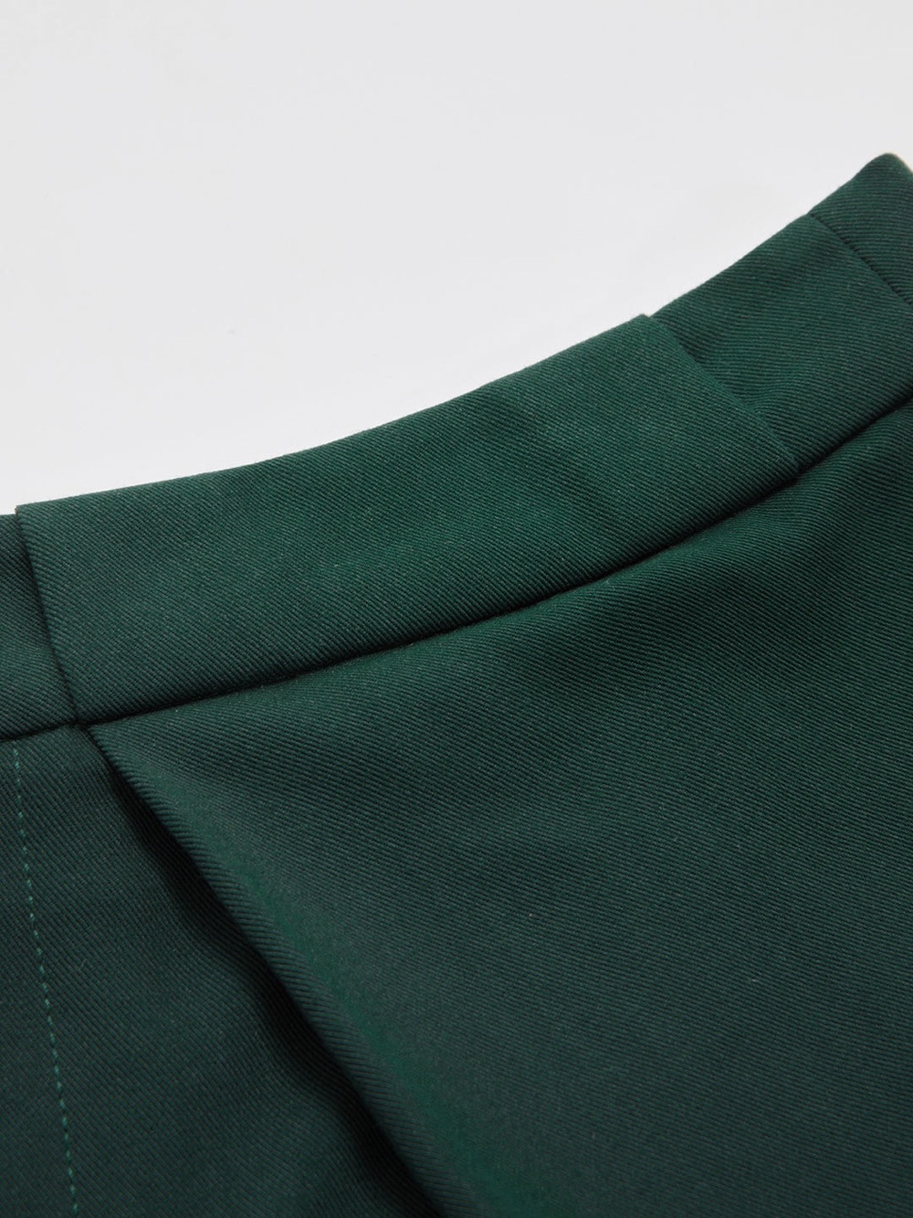 Commense Mid Waist Belted Pleated Wide Leg Pants in Green, Large, New with tag - Picture 3 of 4